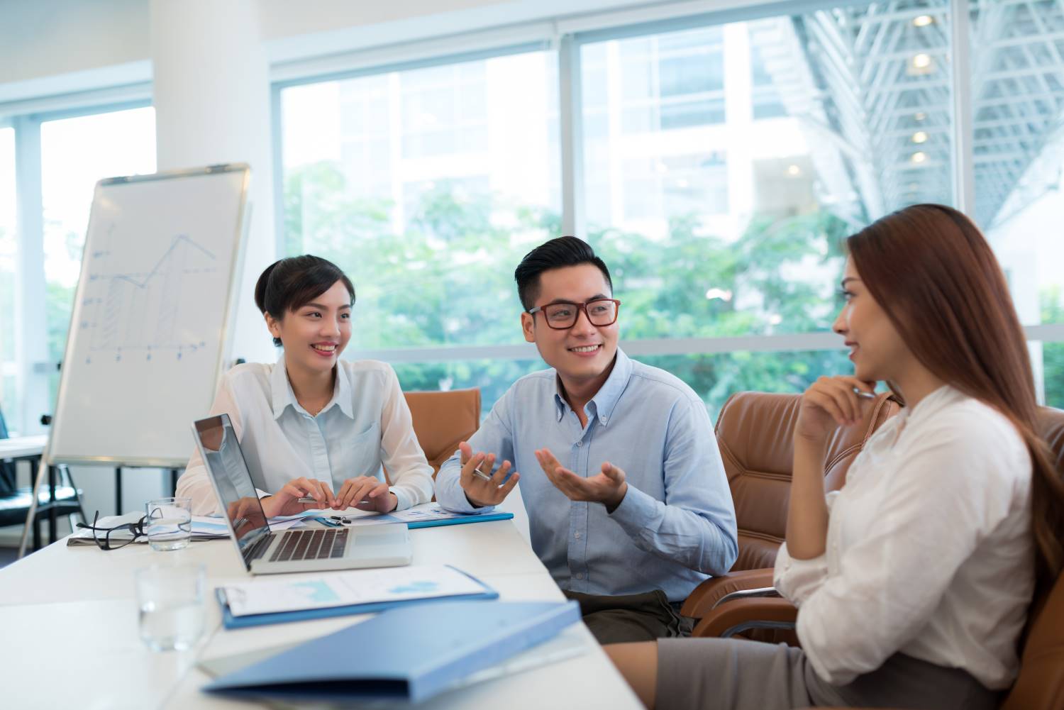 Business team planning work