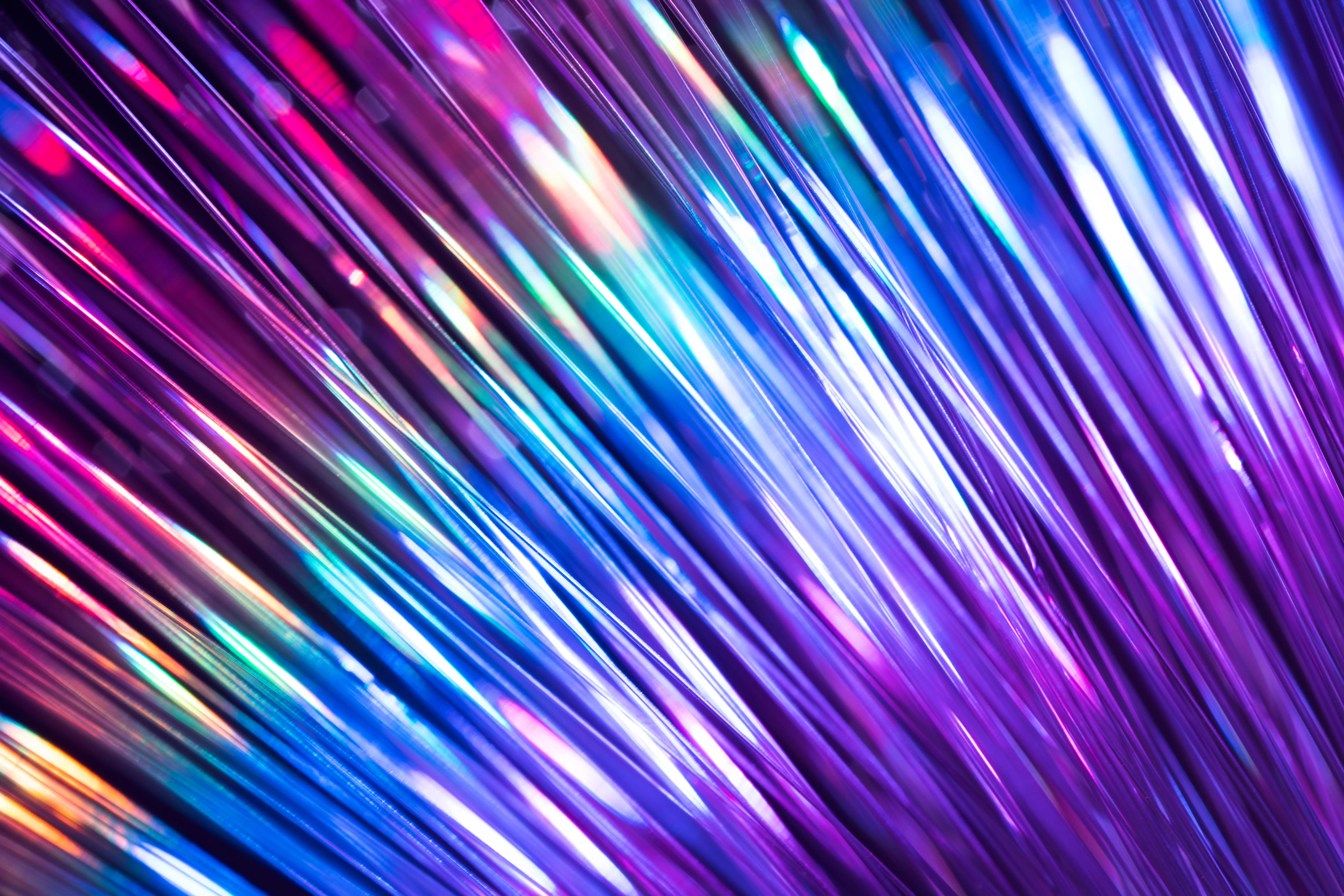 Purple and blue cables 